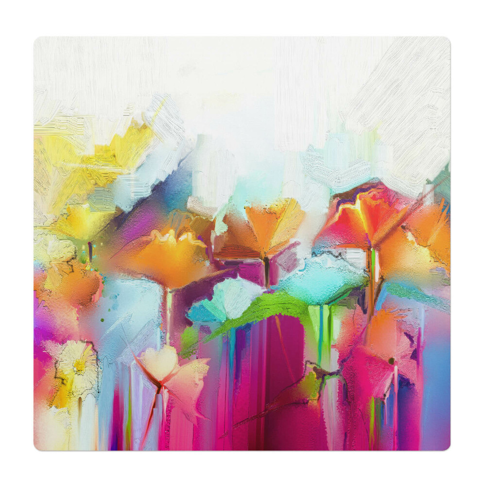 Podložka pod židli Abstraktní květiny