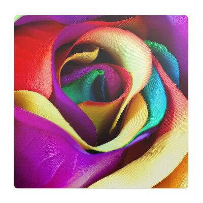 Podložka pod židli Duhově zbarvený květ