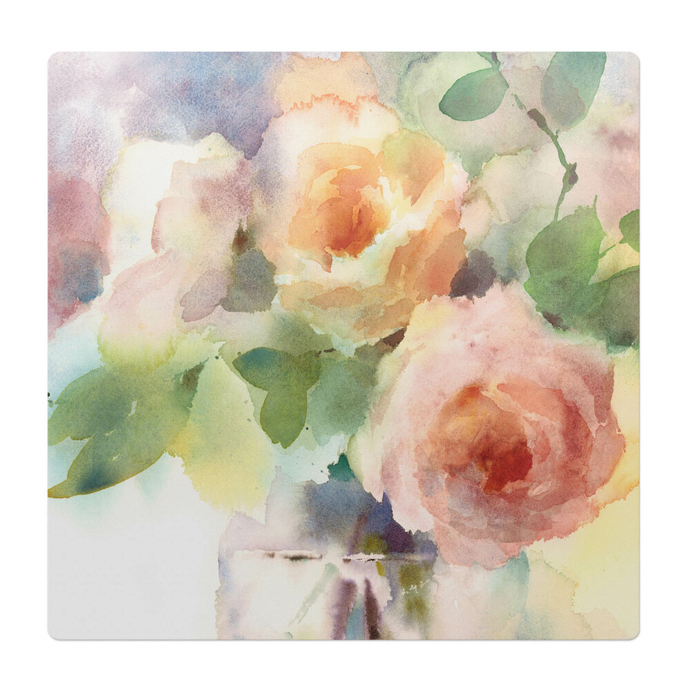 Ochranná podložka na podlahu Akvarelové květiny