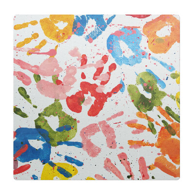 Ochranná podložka na podlahu Barevné otisky rukou