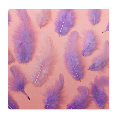 Ochranná podložka na podlahu Peří na pastelovém pozadí