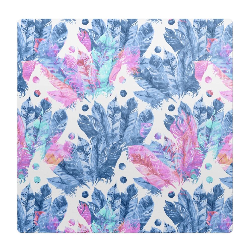 Podložka pod židli Peří a tečky