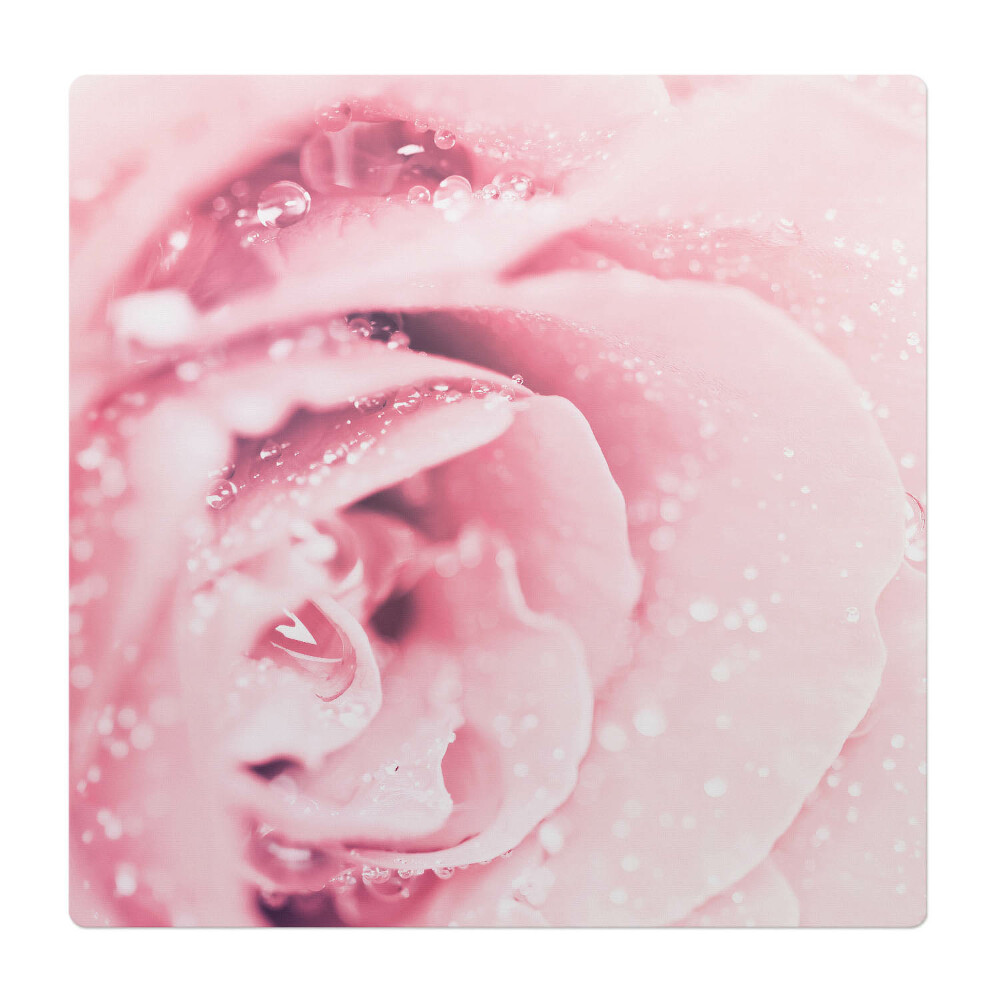 Podložka pod křeslo Květina s kapkami