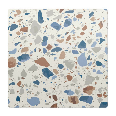 Podložka pod židli Terrazzo v pastelových barvách