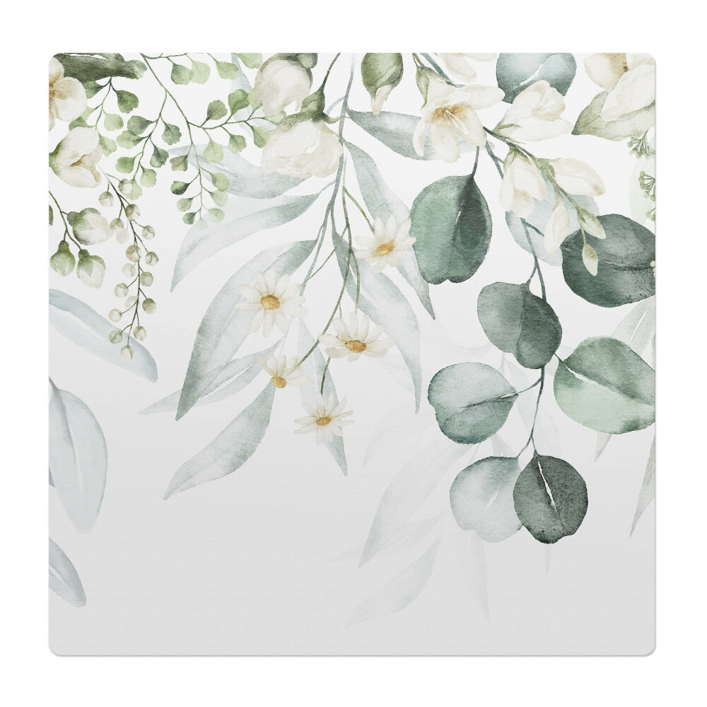 Podložka pod židli Květinový listový vzor