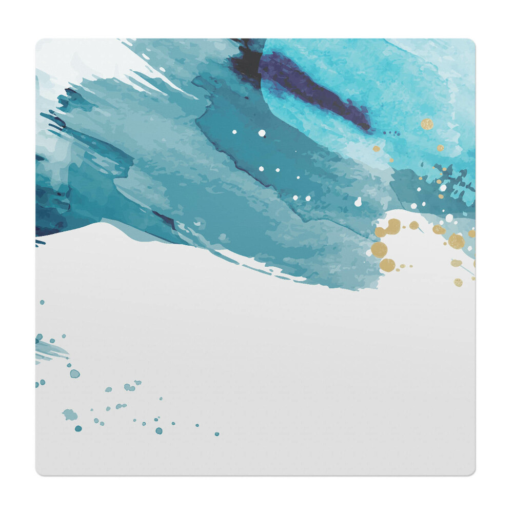 Podložka pod židli Akvamarínové tahy