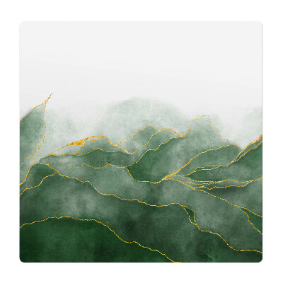 Podložka pod židli Zelené vlny umění