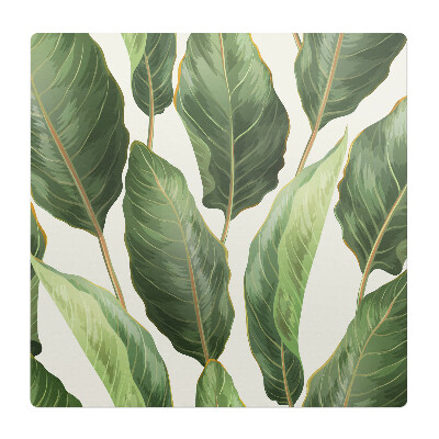 Ochranná podložka pod židli Tropické listy