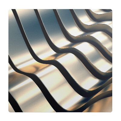 Podložka pod křeslo Vlnité kovové čáry