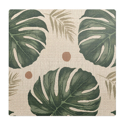 Ochranná podložka pod židli Tropické listy