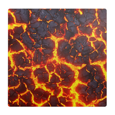 Podložka pod židli Zářící láva