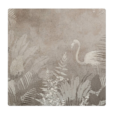 Podložka pod křeslo Plameňák v džungli