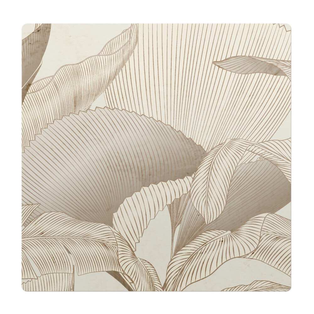 Podložka pod židli Listy v jemných liniích