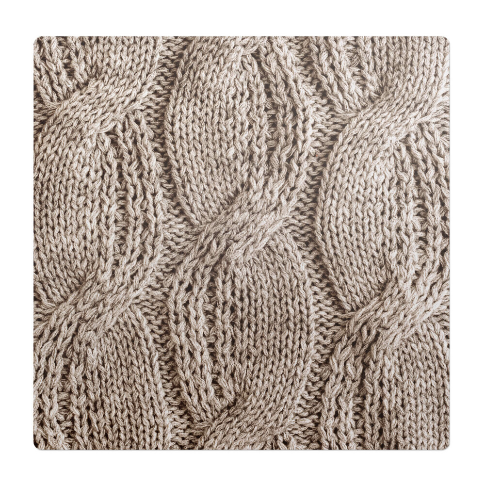 Ochranná podložka pod židli Vzor pleteného svetru