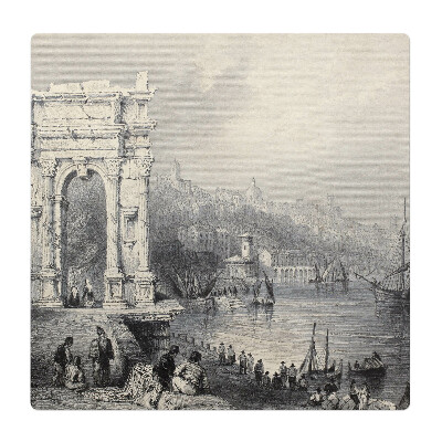 Ochranná podložka na podlahu Starověká brána a přístav