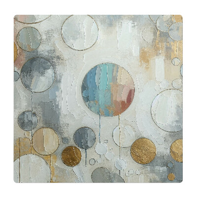 Ochranná podložka na podlahu Abstraktní kruhy