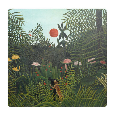 Podložka pod židli Džungle při západu slunce