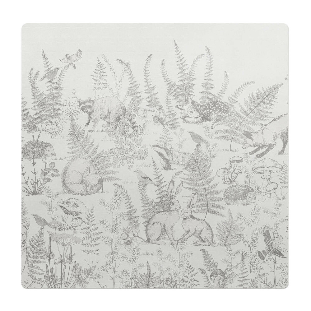 Ochranná podložka na podlahu Lesní zvířata a kapradiny