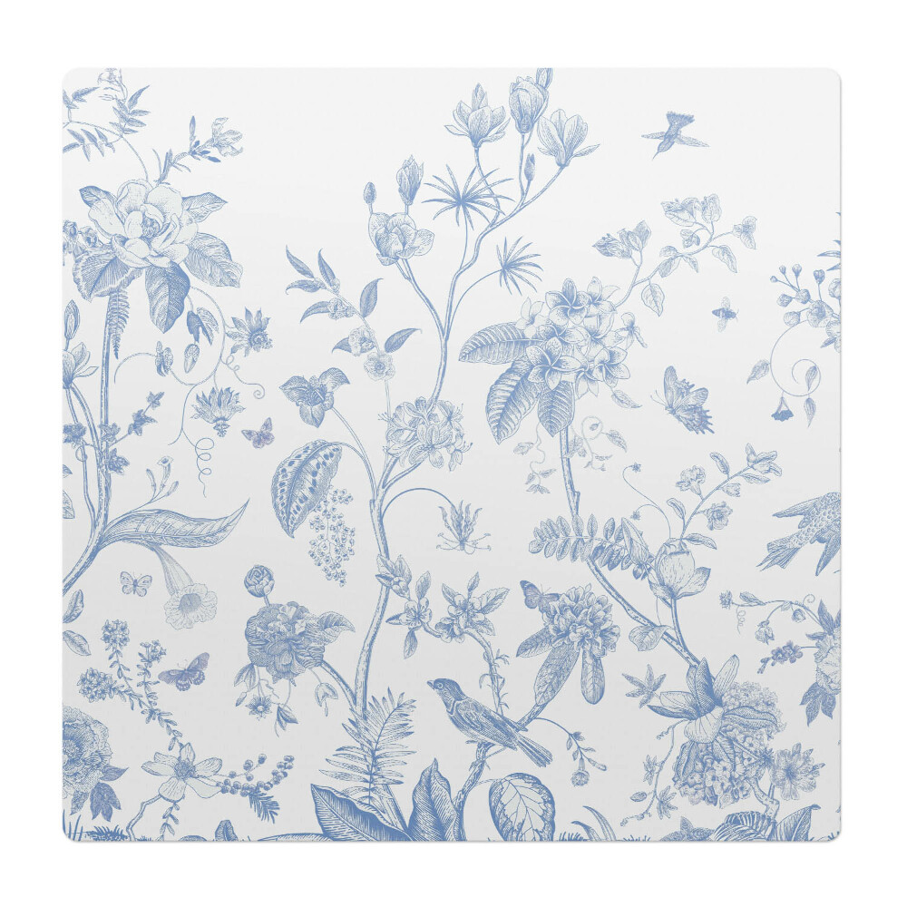 Ochranná podložka pod židli Vintage květinový vzor