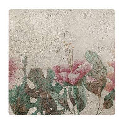 Ochranná podložka pod židli Vintage květinový vzor