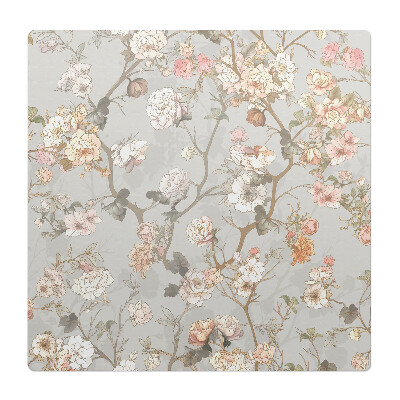 Ochranná podložka pod židli Květinový ornament