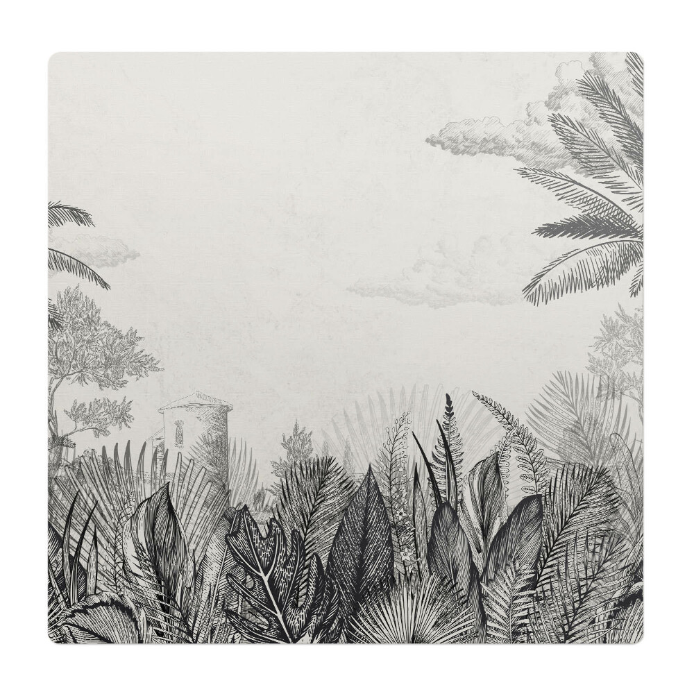 Ochranná podložka na podlahu Tropická ilustrace