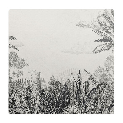 Ochranná podložka na podlahu Tropická ilustrace