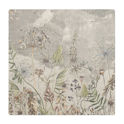 Ochranná podložka na podlahu Vintage rostlinný vzor