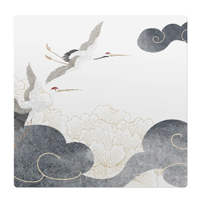 Ochranná podložka pod židli Jeřáby a mraky