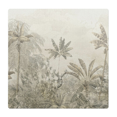 Podložka pod židli Tropický les s jeleny