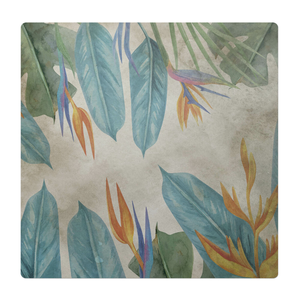 Ochranná podložka na podlahu Exotické listy a květy