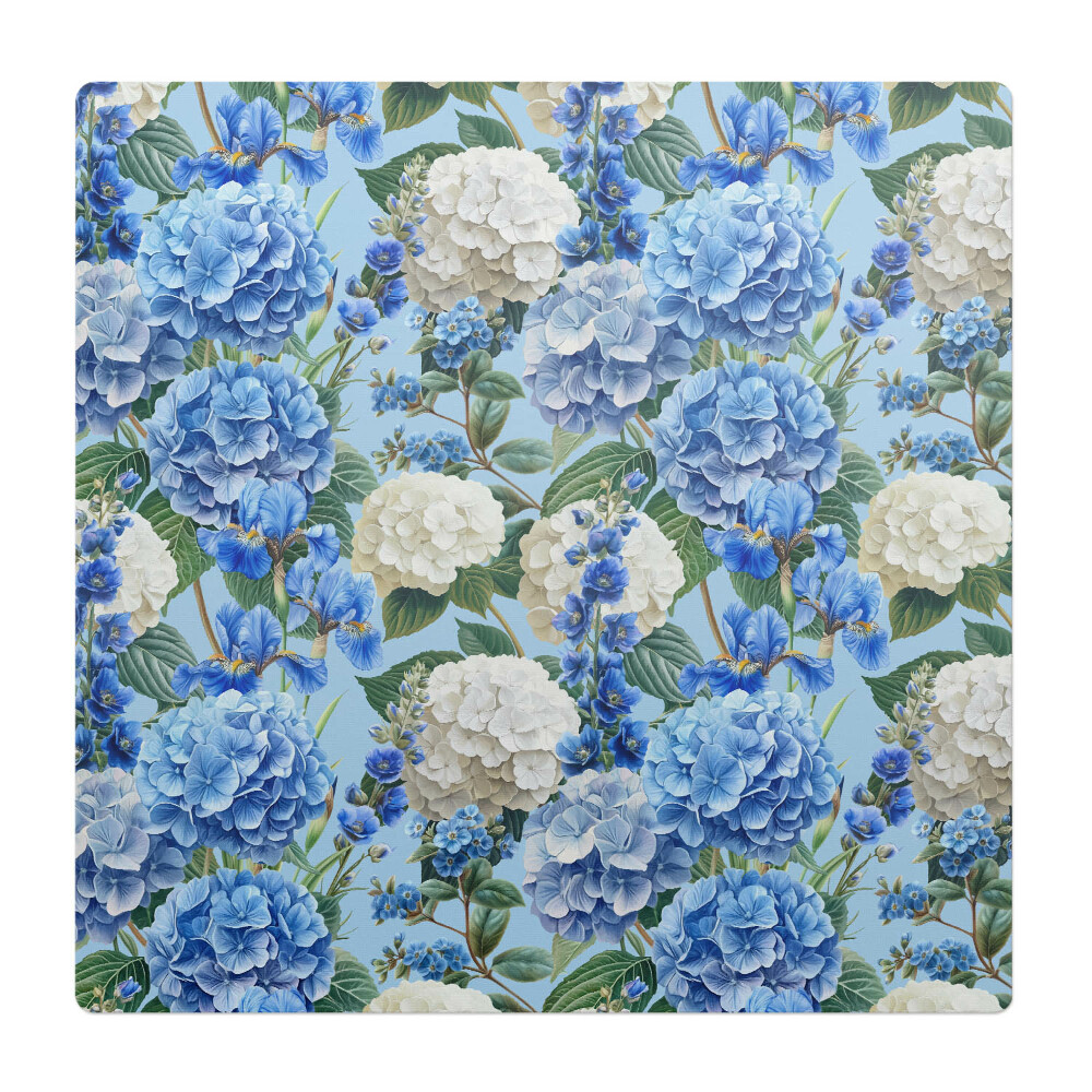 Ochranná podložka na podlahu Květinový vzor hortenzie