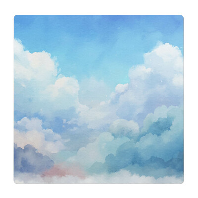 Podložka pod křeslo Malované mraky