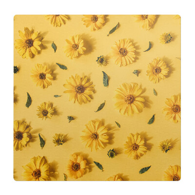 Ochranná podložka pod židli Květiny na pozadí