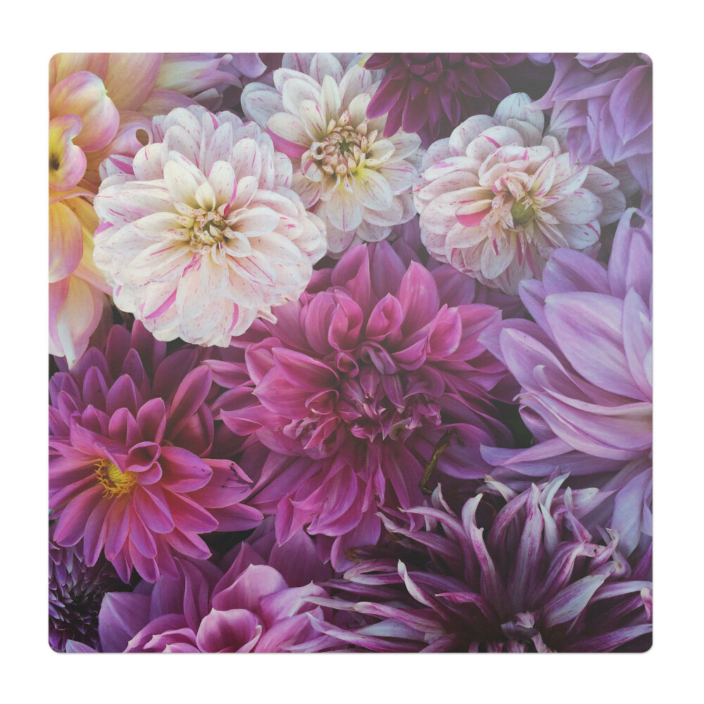 Podložka pod křeslo Květinový vzor jiřin