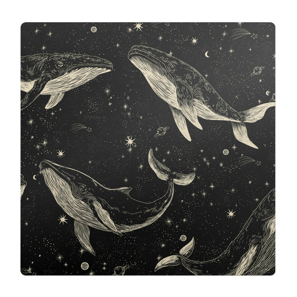 Ochranná podložka pod židli Velryby ve vesmíru