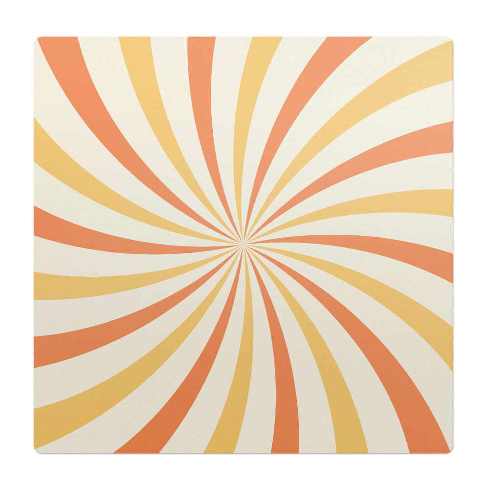 Podložka pod židli Retro vířící pruhy