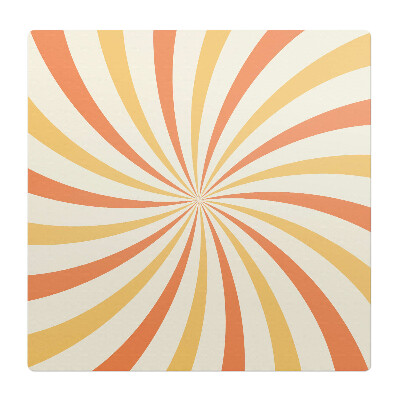 Podložka pod židli Retro vířící pruhy