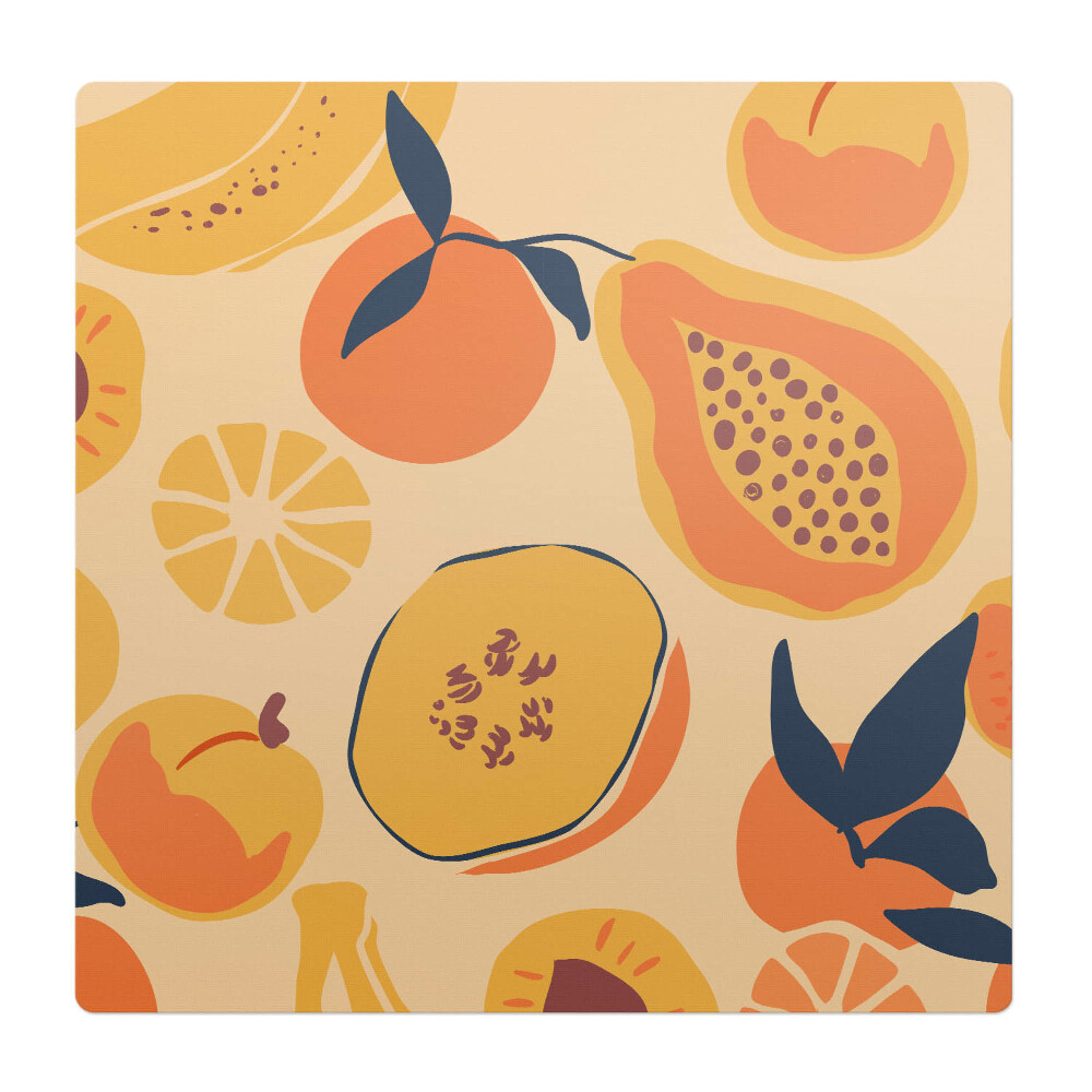 Ochranná podložka pod židli Ovocný retro vzor