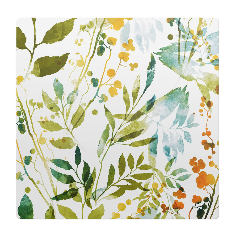 Podložka pod židli Akvarelová louka z listí