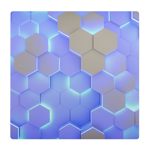 Podložka pod křeslo Osvětlené šestiúhelníky