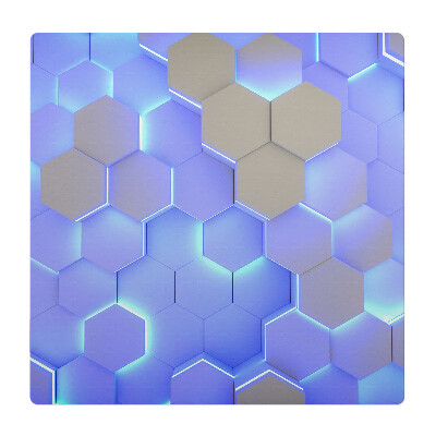 Podložka pod křeslo Osvětlené šestiúhelníky