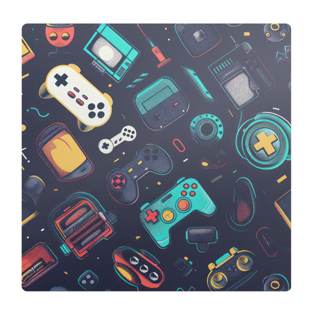 Podložka pod křeslo Retro herní vzory