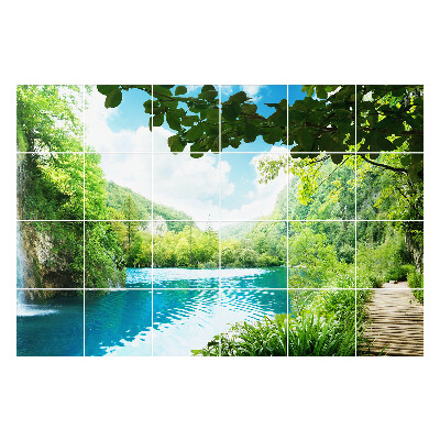 Nálepka na dlaždice Malebná vodní krajina