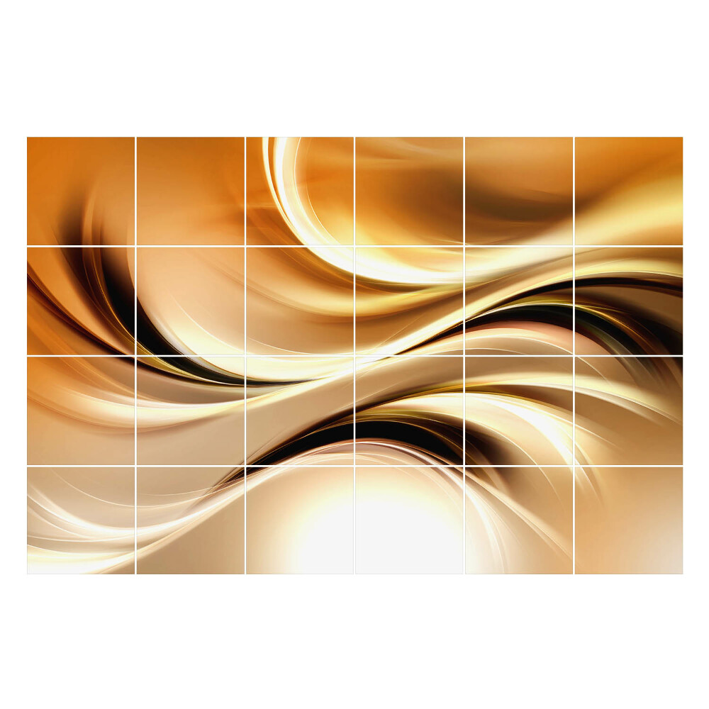 Samolepka na dlaždice Dynamické vlny a čáry