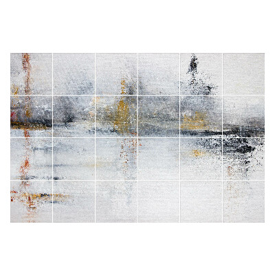 Samolepka na dlaždice Abstraktní krajina s texturou