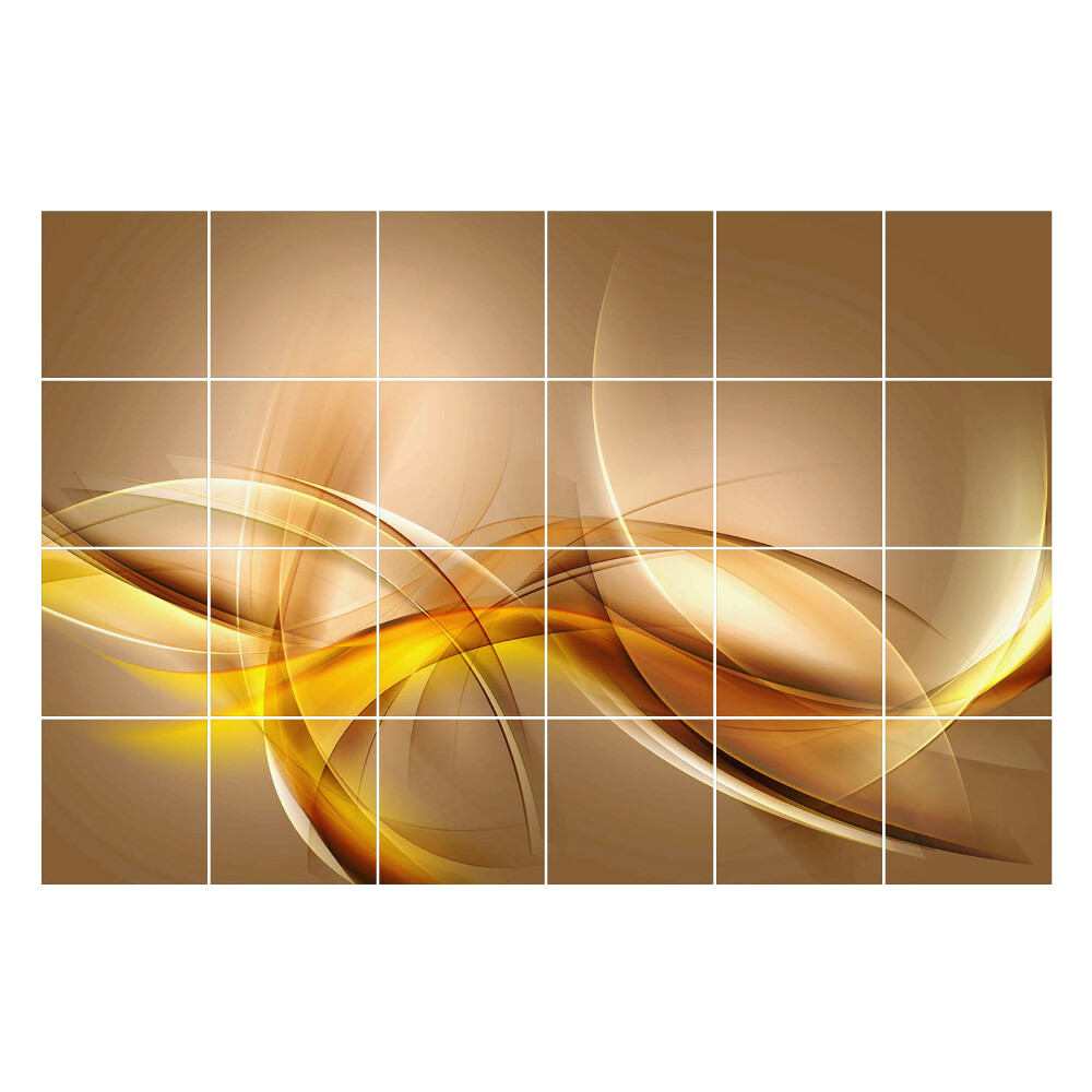 Samolepka na dlaždice Abstraktní vlny v pohybu