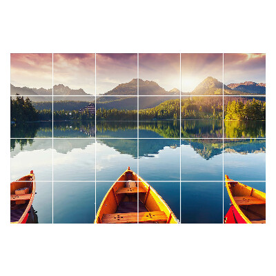 Nálepka na dlaždice Klidná horská krajina