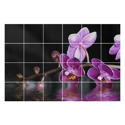 Nálepka na dlaždice Květiny proti vodě