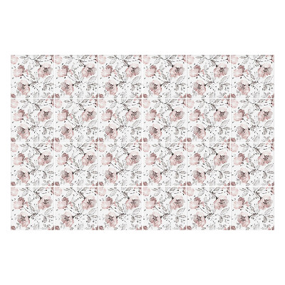 Nálepka na dlaždice Květinový motiv s listy